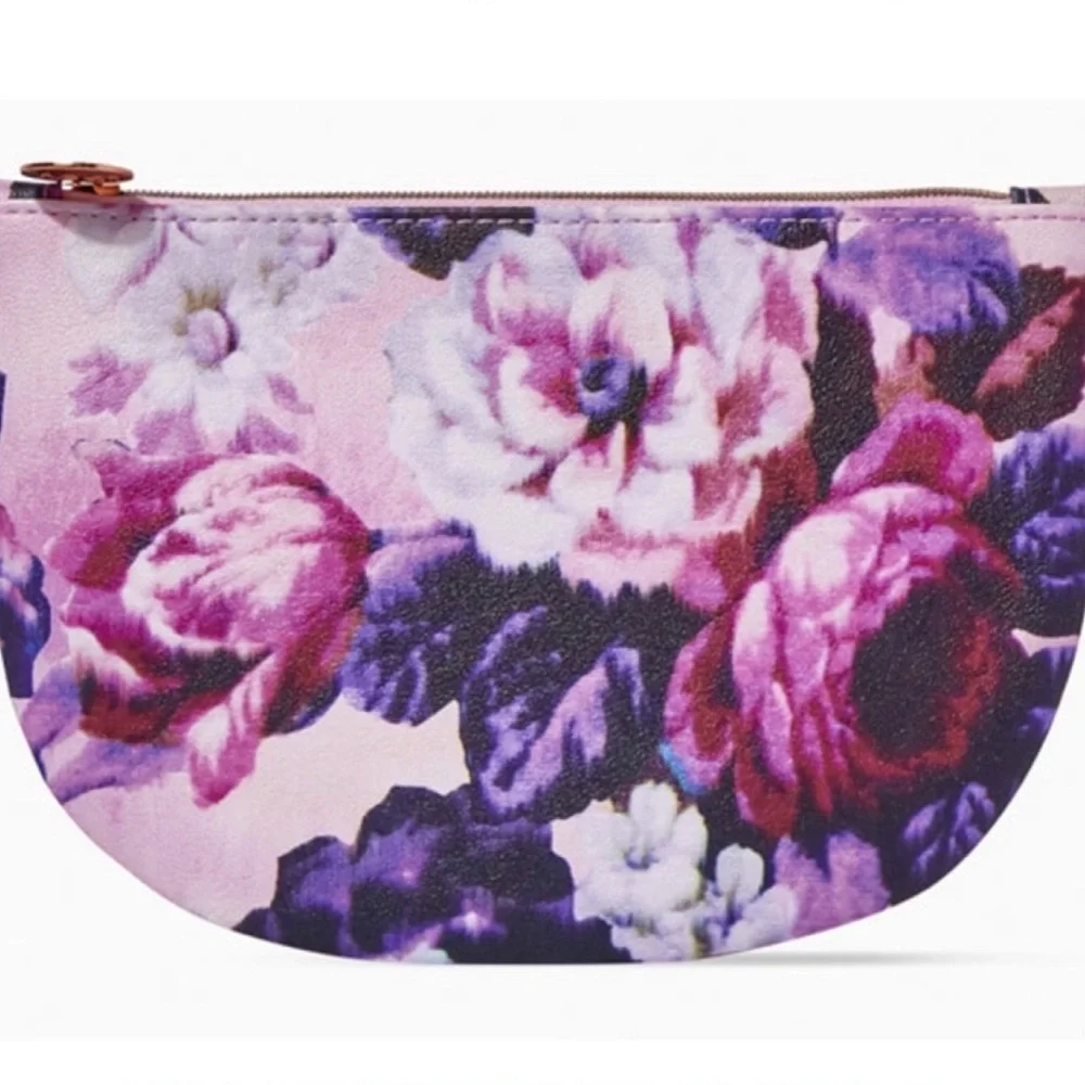 Ipsy Wild Blooms Glam Cosmetic Clutch Bag